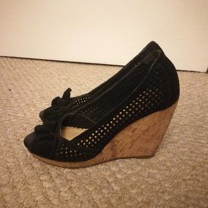 Nine West Black Wedges
